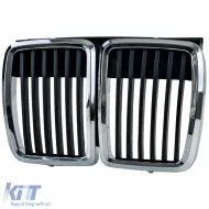 Sportlicher Frontgrill in Schwarzchrom, geeignet für BMW 3er E30 1982-1994-image-6211307