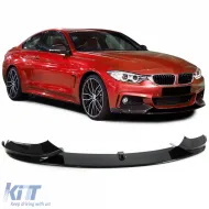 image-44-Sportlicher Frontspoilerlippe Stoßfänger schwarz glänzend geeignet für BMW 4er Serie F32 Coupe