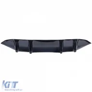 Sportlicher Heckdiffusor-Aufsatz geeignet für Design-Line Stoßstange Mercedes C W205 18-21-image-6202588