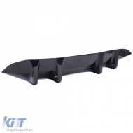 Sportlicher Heckdiffusor-Aufsatz geeignet für Design-Line Stoßstange Mercedes C W205 18-21-image-6202589