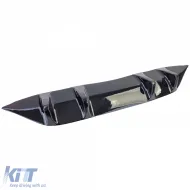 Sportlicher Heckdiffusor-Aufsatz geeignet für Design-Line Stoßstange Mercedes C W205 18-21-image-6202590