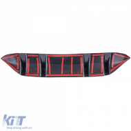 Sportlicher Heckdiffusor-Aufsatz geeignet für Design-Line Stoßstange Mercedes C W205 18-21-image-6202591