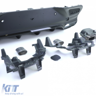 Sportlicher Heckdiffusor + doppelte schwarze Endrohre, geeignet für Mercedes GLE Coupe C292-image-6201081