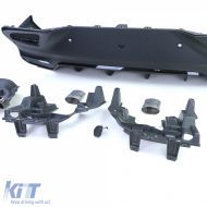 Sportlicher Heckdiffusor + doppelte schwarze Endrohre, geeignet für Mercedes GLE Coupe C292-image-6201082