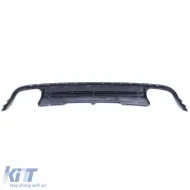 Sportlicher Heckdiffusor-Einsatz für Stoßstange geeignet für Audi A4 B8 Sedan Avant 07-11-image-6257531