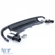 Sportlicher Heckdiffusor-Einsatz mit Auspuffset geeignet für Audi A4 B8 Sedan Avant 07-11-image-6200980