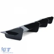 Sportlicher Heckdiffusor-Einsatz Splitter in Hochglanzschwarz, geeignet für Seat Leon 3 5F Cupra 12-16-image-6197024