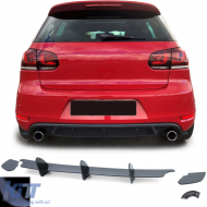 image-5-Sportlicher Heckdiffusor-Einsatz, Splitter, glänzend schwarz, geeignet für VW Golf 6 GTI 08-13