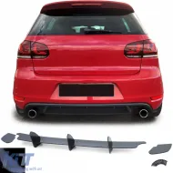 image-33-Sportlicher Heckdiffusor-Einsatz, Splitter, glänzend schwarz, geeignet für VW Golf 6 GTI 08-13
