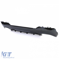 Sportlicher Heckdiffusor glänzend + Endrohre 440 Look geeignet für BMW 4er G22 G23 420 430-image-6207338