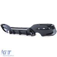 Sportlicher Heckdiffusor glänzend schwarz, geeignet für BMW 1er Reihe F20 F21 15-19 LCI M135 M140-image-6197181