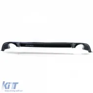 Sportlicher Heckdiffusor mit einem Endrohr auf beiden Seiten, glänzend schwarz, geeignet für VW Golf 7 GTI 17-21-image-6199232