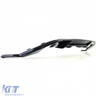 Sportlicher Heckdiffusor mit einem Rohr auf beiden Seiten, glänzend schwarz, geeignet für VW Golf 7 GTI 13-17-image-6206467