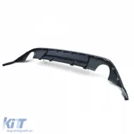 Sportlicher Heckdiffusor mit einem Rohr auf beiden Seiten, glänzend schwarz, geeignet für VW Golf 7 GTI 13-17-image-6206471