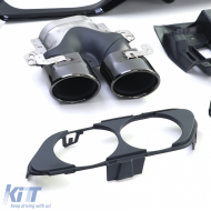 Sportlicher Heckdiffusor mit schwarzen Endrohren, geeignet für Mercedes E-Class W213 Sedan ab 16-image-6192082