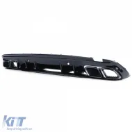 Sportlicher Heckdiffusor mit schwarzen Endrohren, geeignet für Mercedes C-Class W205 Limousine 18-21-image-6200120