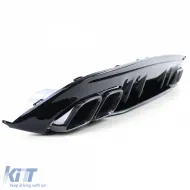 Sportlicher Heckdiffusor mit schwarzen Endrohren, geeignet für Mercedes C-Class W205 Limousine 18-21-image-6200121