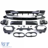 Sportlicher Heckdiffusor mit schwarzen Endrohren, geeignet für Mercedes CLA C118 X118-image-6201469