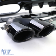 Sportlicher Heckdiffusor mit schwarzen Endrohren, geeignet für Mercedes CLA C118 X118-image-6201471