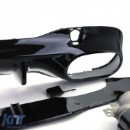 Sportlicher Heckdiffusor mit schwarzen Endrohren, geeignet für Mercedes CLA C118 X118-image-6201476