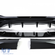 Sportlicher Heckdiffusor mit schwarzen Endrohren, geeignet für Mercedes CLA C118 X118-image-6201477