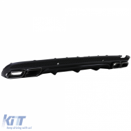Sportlicher Heckdiffusor mit schwarzen Endrohren, geeignet für Mercedes C W205 Limousine 13-18-image-6202246