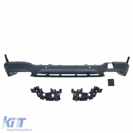 Sportlicher Heckdiffusor mit schwarzen Endrohren, geeignet für Mercedes GLC X253 2015-2019-image-6208146