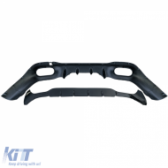 Sportlicher Heckdiffusor mit schwarzen Endrohren, geeignet für Mercedes CLA C118 X118 2019-2022-image-6209001