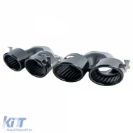 Sportlicher Heckdiffusor mit schwarzen Endrohren, geeignet für Mercedes CLA C118 X118 2019-2022-image-6209003
