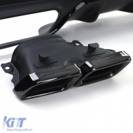 Sportlicher Heckdiffusor mit schwarzen Endrohren, geeignet für Mercedes GLE W166 15-18-image-6257220