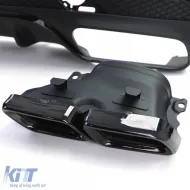 Sportlicher Heckdiffusor mit schwarzen Endrohren, geeignet für Mercedes GLE W166 15-18-image-6257221