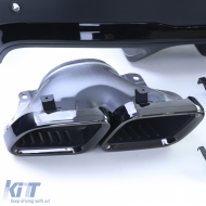 Sportlicher Heckdiffusor mit schwarzen Endrohren, geeignet für Mercedes GLE Coupe C167 ab 19-image-6257618