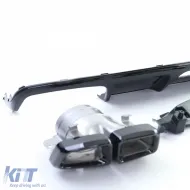 Sportlicher Heckdiffusor mit schwarzen Endrohren, geeignet für Mercedes CLS C218 Facelift 14-18-image-6257800