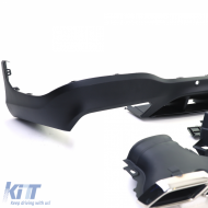 Sportlicher Heckdiffusor mit verchromten Endrohren, geeignet für Mercedes GLC X253 SUV 15-19-image-6202810