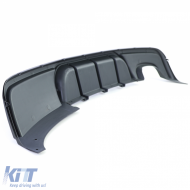 Sportlicher Heckdiffusor Performance glänzend schwarz geeignet für BMW 1er Serie E82 E88 07-13-image-6199241