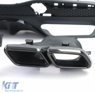 Sportlicher Heckdiffusor-Satz mit schwarzen Endrohren, geeignet für Mercedes GLS X166 15-19-image-6192711