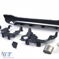 Sportlicher Heckdiffusor-Satz mit verchromten Endrohren, geeignet für Mercedes GLS X166 15-19-image-6209805