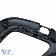 Sportlicher Heckdiffusor + schwarze runde Endrohre geeignet für Mercedes GLC X253 19-22 Facelift-image-6208514