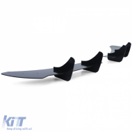 Sportlicher Heckdiffusor Splitter in glänzendem Schwarz, geeignet für VW Golf 6 R20 08-13-image-6193363