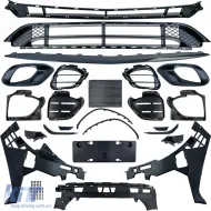 Sportlicher Karosserie-Kit Stoßstangen-Diffusor Kühlergrill geeignet für Mercedes CLA X118 C118 ab 2019-image-6208586