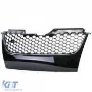Sportlicher Waben-Kühlergrill ohne Emblem mit Chromleisten geeignet für VW Golf 5 GTI 03-09-image-6200030