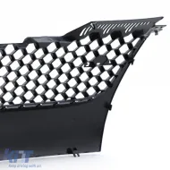 Sportlicher Waben-Kühlergrill ohne Emblem mit Chromleisten geeignet für VW Golf 5 GTI 03-09-image-6200035