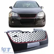 image-24-Sportlicher Wabengitter ohne Emblem, geeignet für VW Golf 5 GTI 03-09