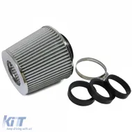 Sportluftfilter Leistung – silber – universeller Anschluss 60–76 mm-image-6191500