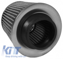 Sportluftfilter Leistung – silber – universeller Anschluss 60–76 mm-image-6191501