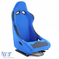 Sports seat bucket seat Race1 with runners fabric blue-image-6278699