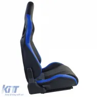 Sports seat Route Black Blue Sim Rig Racing Racing Simulator Gaming Seat-image-6327377