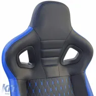 Sports seat Route Black Blue Sim Rig Racing Racing Simulator Gaming Seat-image-6327378