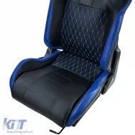 Sports seat Route Black Blue Sim Rig Racing Racing Simulator Gaming Seat-image-6327381
