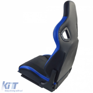 Sports seat Route Black Blue Sim Rig Racing Racing Simulator Gaming Seat